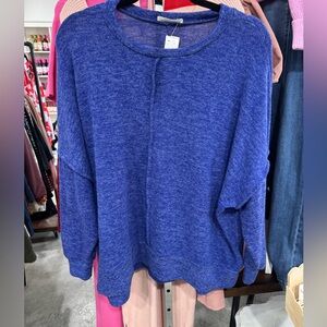 Zenana Outfitters Royal Blue Pullover